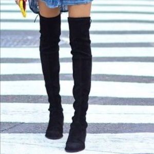 Stuart Weitzman Lowland Boot Black Size 8